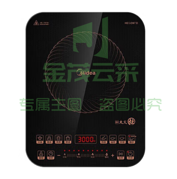 美的C30-IH3002 电磁炉 IH立体匀火3000w大功率电磁炉 十档滑控双风机扇热多功能
