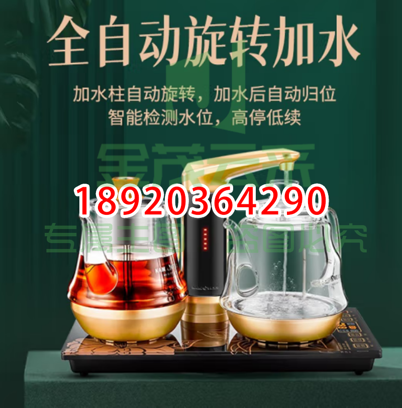 金灶(KAMJOVE)全自动上水电热水壶 烧水壶 恒温电茶炉抽水烧水茶具煮茶器 喷淋式 GA-909