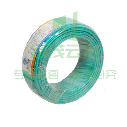 津达电缆 ZCN-BV-绿色4平方 耐火阻燃塑铜线 100米/盘