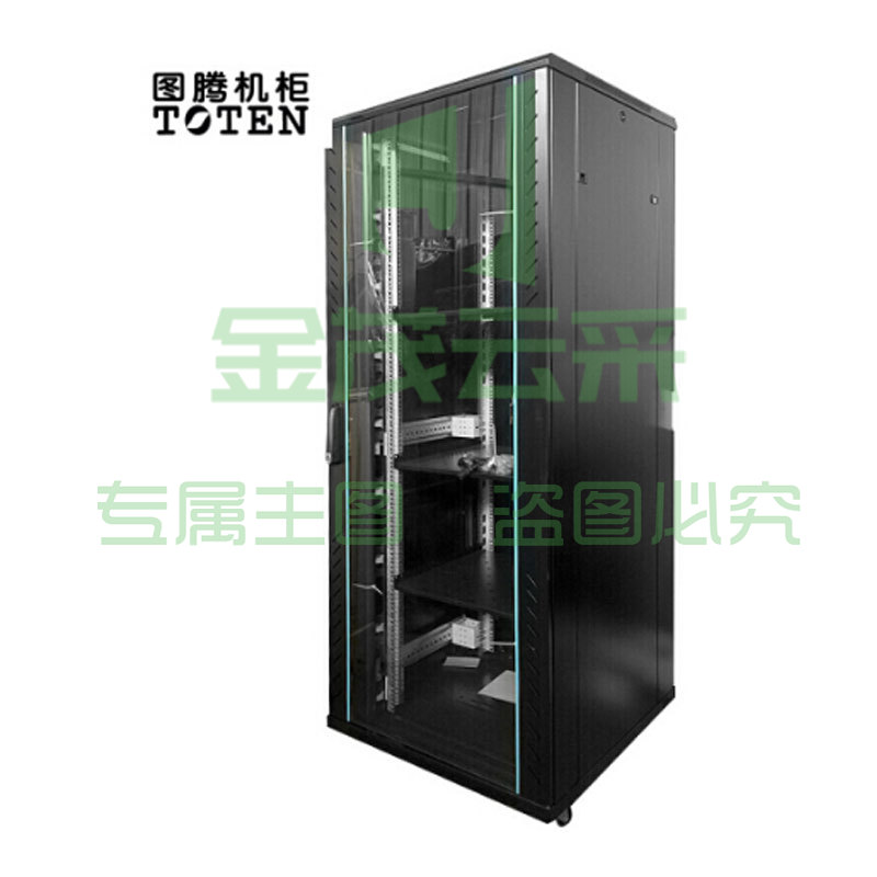 图腾 TOTEN G2.8242 服务器机柜 42U机柜 2米网络机柜 交换机机柜 UPS黑色