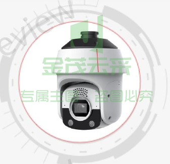 华为安防监控摄像头 500万双光全彩语音Al球型摄像机