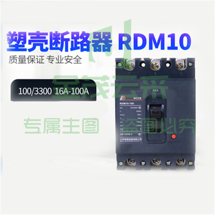 人民电器 RDM10-100/3300 100A 塑壳断路器