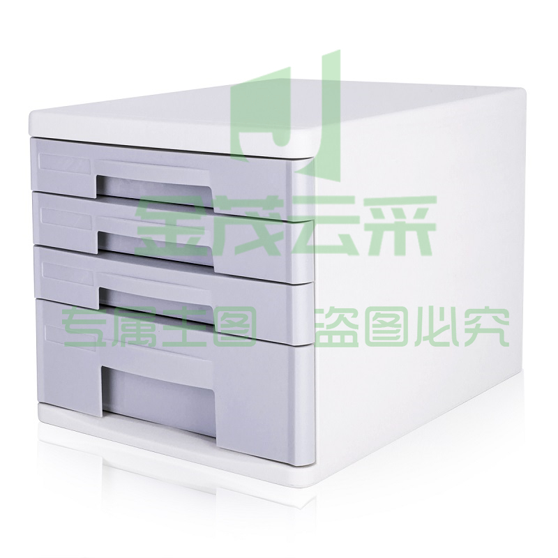得力9761四层文件柜265*344*249mm（浅灰）（单位：只）