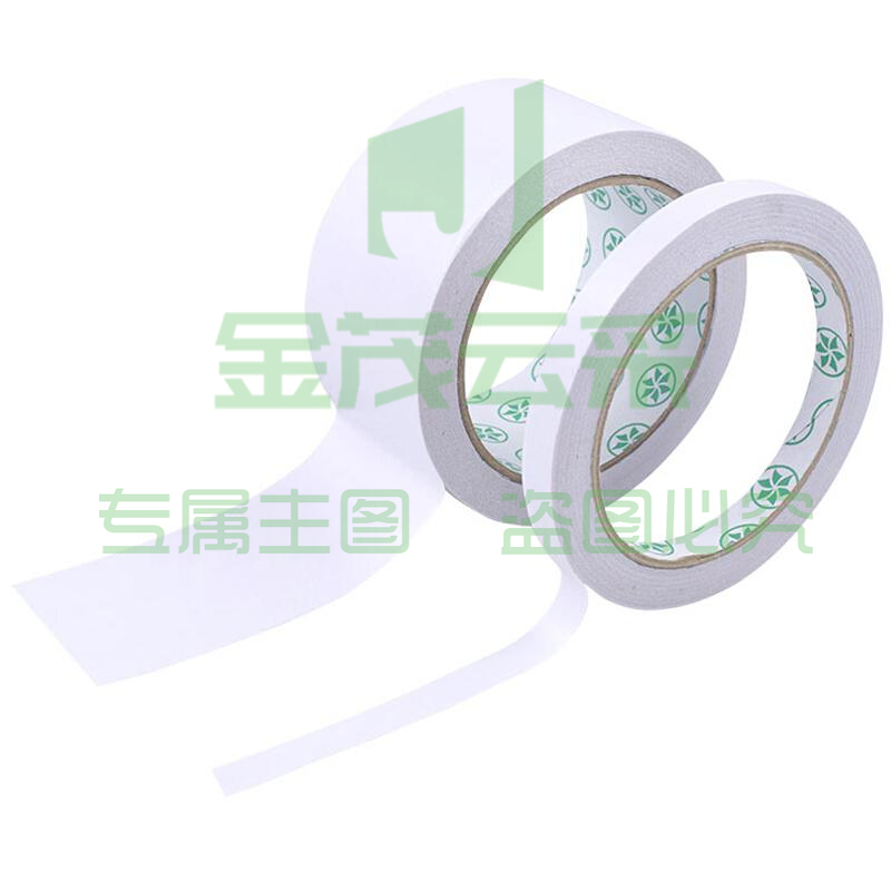伏兴 FX957 棉纸双面胶带 高粘度两面胶带办公胶布 半透明棉纸胶带 50mm*17m（5卷装）（筒）