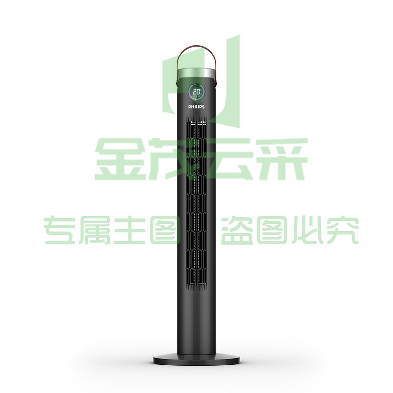 飞利浦(PHILIPS)塔扇无叶落地扇家用立式电风扇直流变频大风量智能风扇ACR3144TF黑色