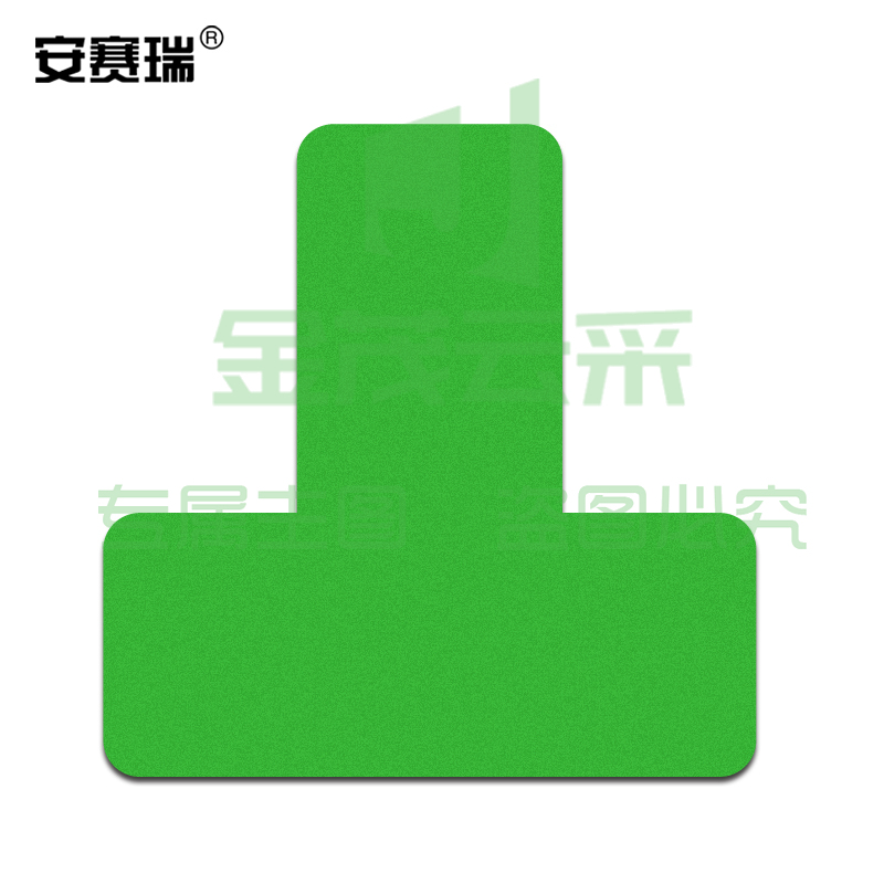 安赛瑞28075管理定位贴T型绿色(100片)(包)