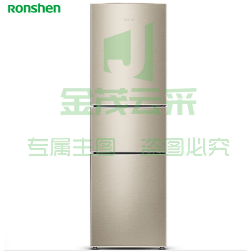 容声(Ronshen) 221升 小型风冷无霜三门电冰箱 电脑中控 宽幅变温 静音节能 璀璨金 BCD-221WD16NY