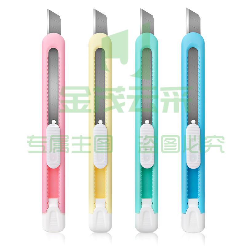 得力2054美工刀(浅红)(把)