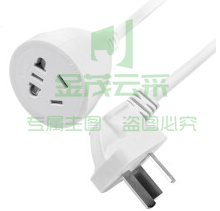 得力18345(03)插座_1组_3米_彩盒装(白)(只)