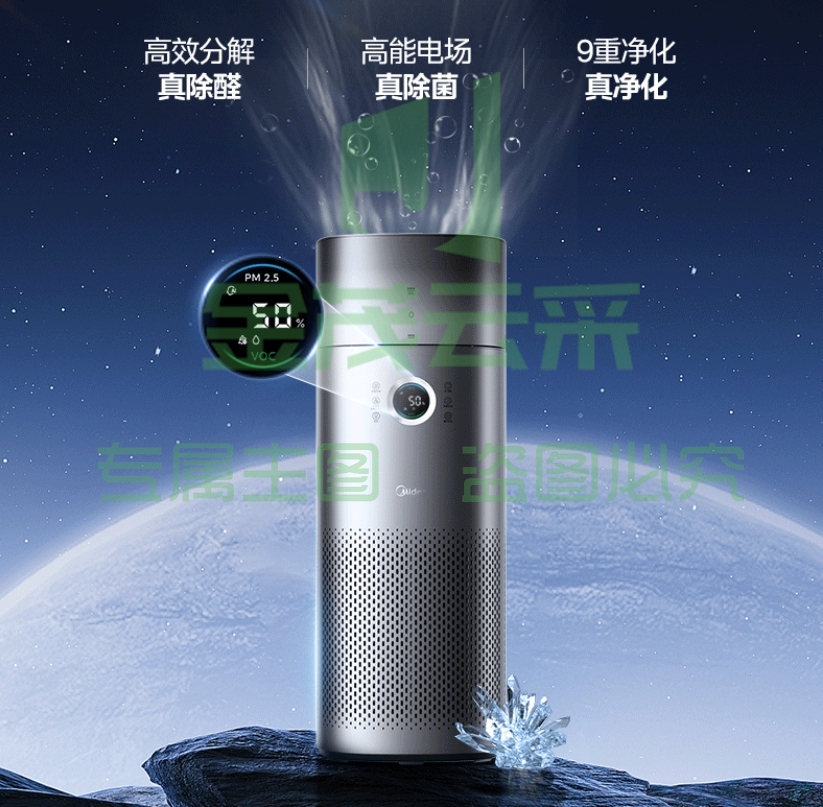 美的（Midea）【星澈空气护理机】加湿空气净化器一体机除醛宠物除花粉除过敏原净化器新风机 KJ650G-RX600 PRO