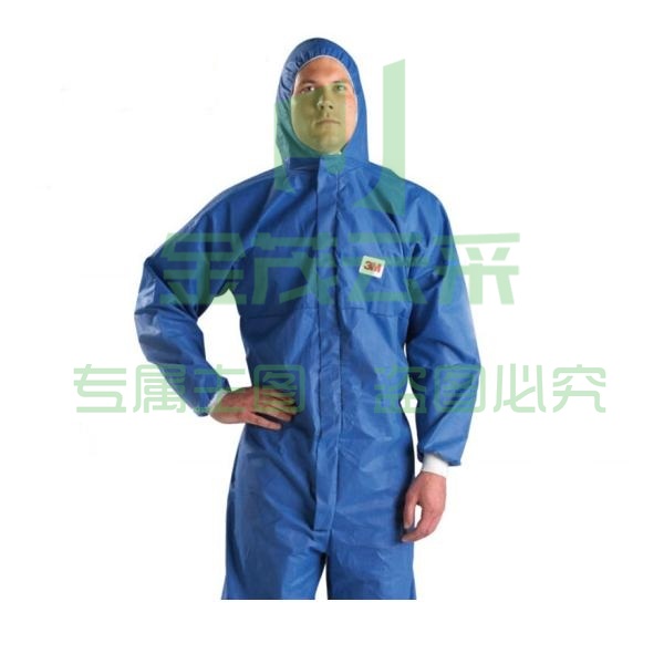 3M 防护服 4532+ 带帽连体防护服 蓝色（下单前联系尺码）