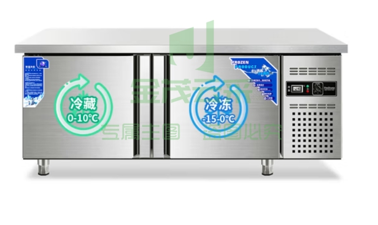 南极人 操作台冰柜冷藏保鲜工作台商用不锈钢厨房水吧台冰柜操作台 【冷藏款】0~10℃ 180*60*80CM