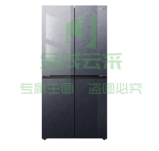 美菱（MeiLing）【终洁者系列】495升烟云灰玻璃十字门冰箱精控分储三挡调温一级变频BCD-495WP9BX