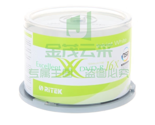 铼德(RITEK) 台产可打印 DVD-R 16速4.7G 空白光盘/光碟/刻录盘 桶装50片