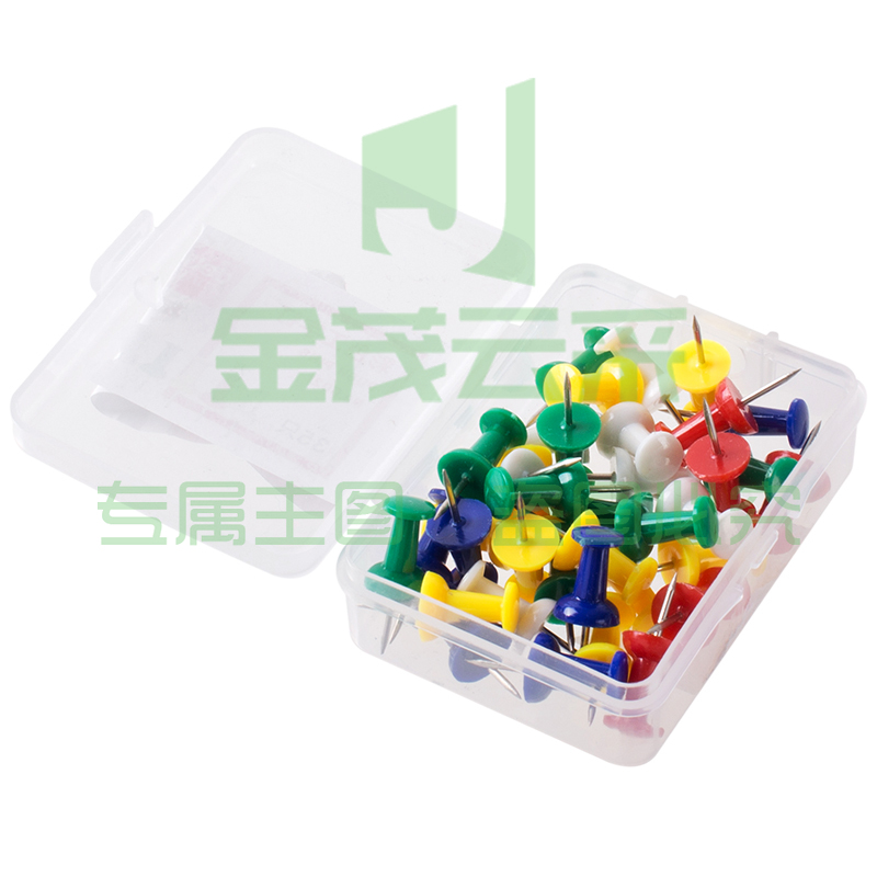 得力0021彩色工字钉(混)(35枚/盒) 400盒/箱 