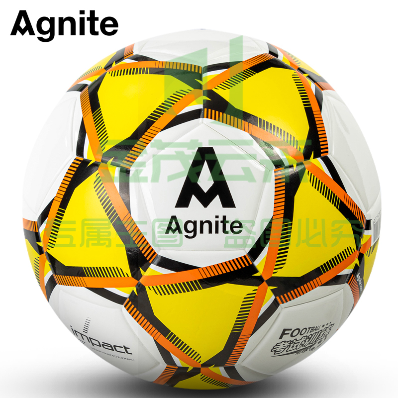 安格耐特(Agnite) FE104_5号TPU贴皮足球(橙+黄+白)(个)