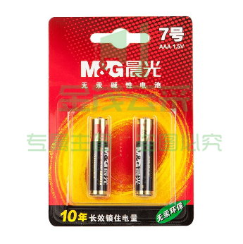 晨光7号碱性电池（2粒吸卡）