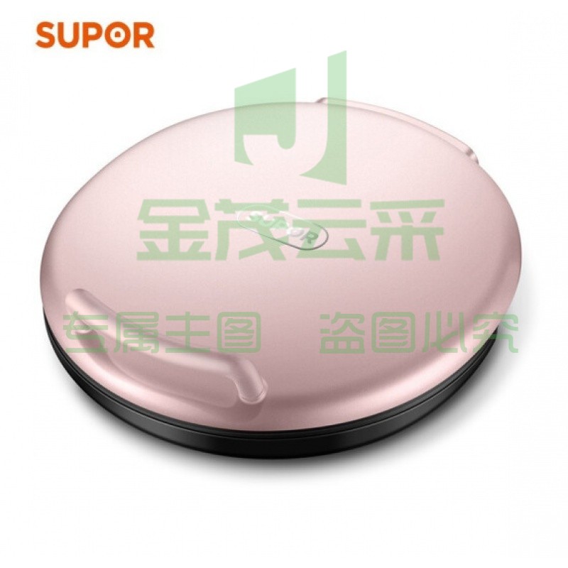 苏泊尔 SUPOR JJ34A76 电饼铛家用 双面加热煎烤机35mm加深34cm加大烤盘 粉色