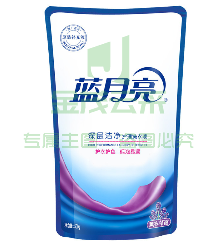 蓝月亮 薰衣草洁净洗衣液袋装 500g