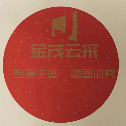 宣纸卡纸 镜片面纸 作品纸 红色洒金10张装