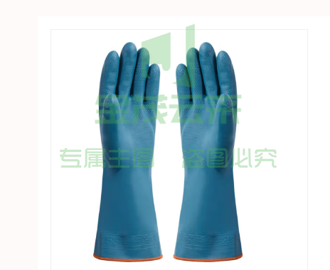 加绒保暖手套 冬季加长加厚家务PVC手套 洗碗洗衣厨房胶皮手套 1双装