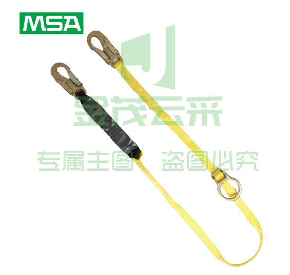 梅思安/MSA 9302002单腿反扣型吸震绳两端均为19mm开口挂钩