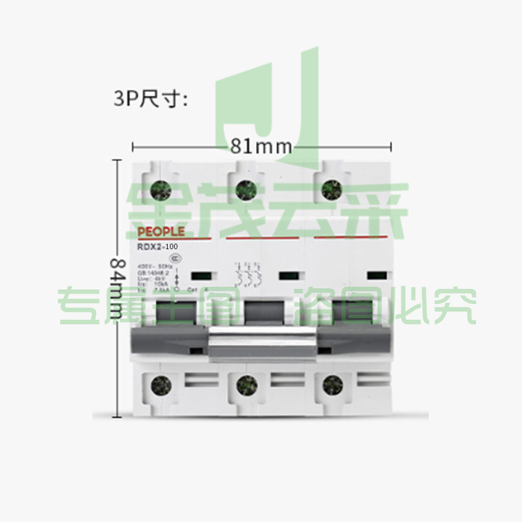 人民电器 RDX2 3P/80A 大功率断路器