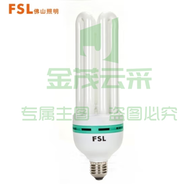 佛山照明 36W节能灯泡4U型三基色荧光E27螺口白光6500K