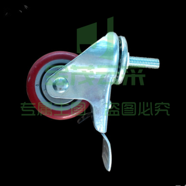 铝型材带丝杆脚轮 万向 带刹车 3寸