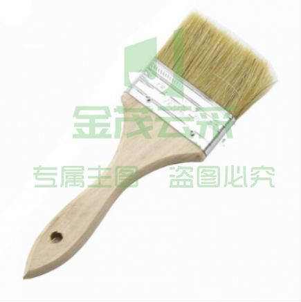 巨联（JULIAN ) 油漆刷木柄猪毛刷猪鬃刷文玩毛刷扫灰清洁毛刷 4” 宽约100mm