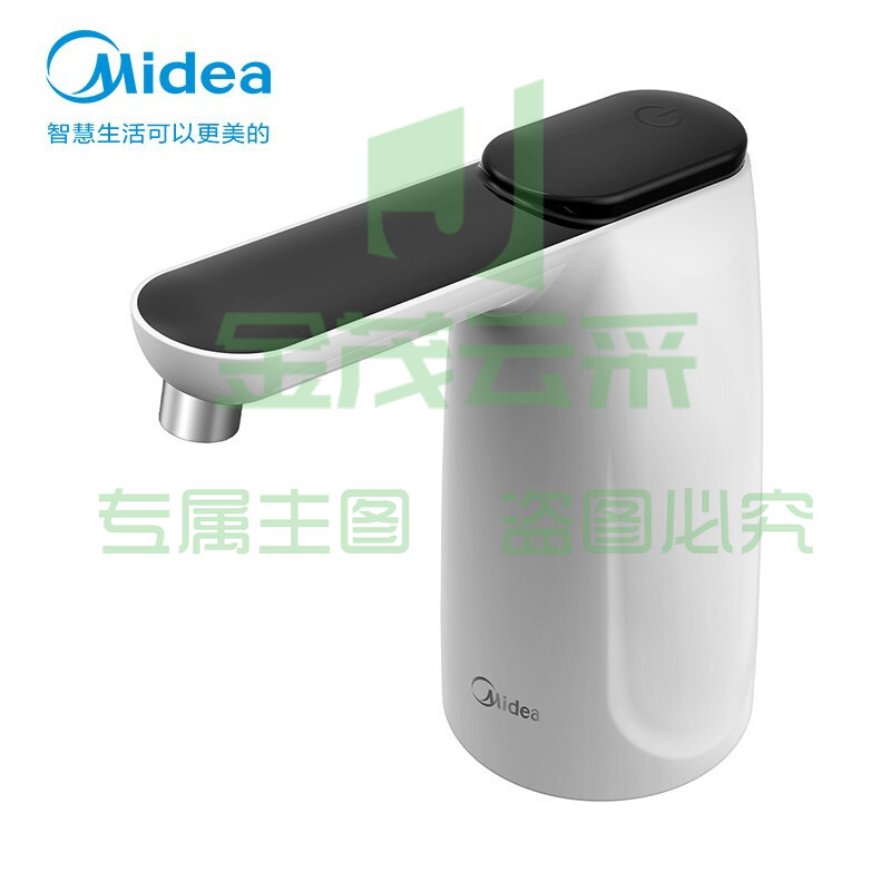 美的 Midea 桶装抽水器办公室电动压水器 饮水机泵压水器饮水机纯净水自动电动抽水器上水器QT001