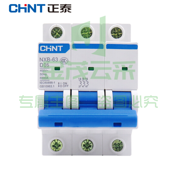 正泰（CHNT）NXB-63-3P-D16  空气开关   小型断路器 3P D型 16A 货号：XWL