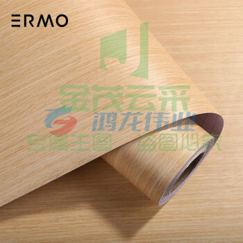 意尔嫚 门贴纸自粘木纹翻新贴 墙贴纸 桌面橱柜衣柜门框旧家具翻新贴 45*500cm