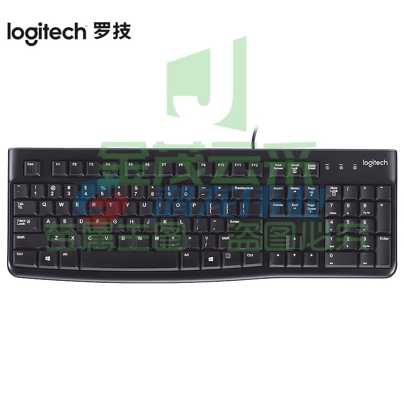 罗技(Logitech) 键盘K120 键盘 有线键盘 办公键盘 全尺寸 黑色 U口 黑色  (XTGM202307211316522)