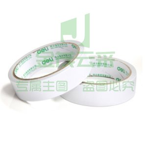 得力 deli 30403 棉纸双面胶带24mm*10y*80um(白)(卷).