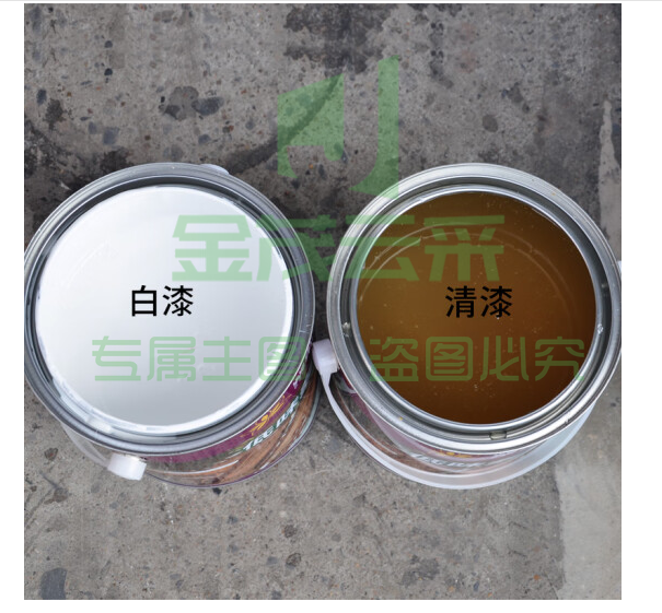 紫荆花 漆硝基漆透明清漆白漆快干油漆家具油漆亮光哑光木器漆2.8kg NC-半哑光清面 3L