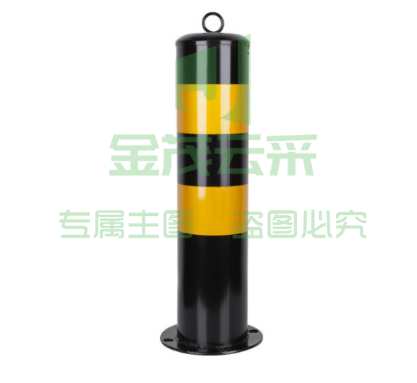 【加厚75cm红白带环】钢管警示柱防撞柱道路防护铁立柱固定路桩分道隔离墩地桩路障