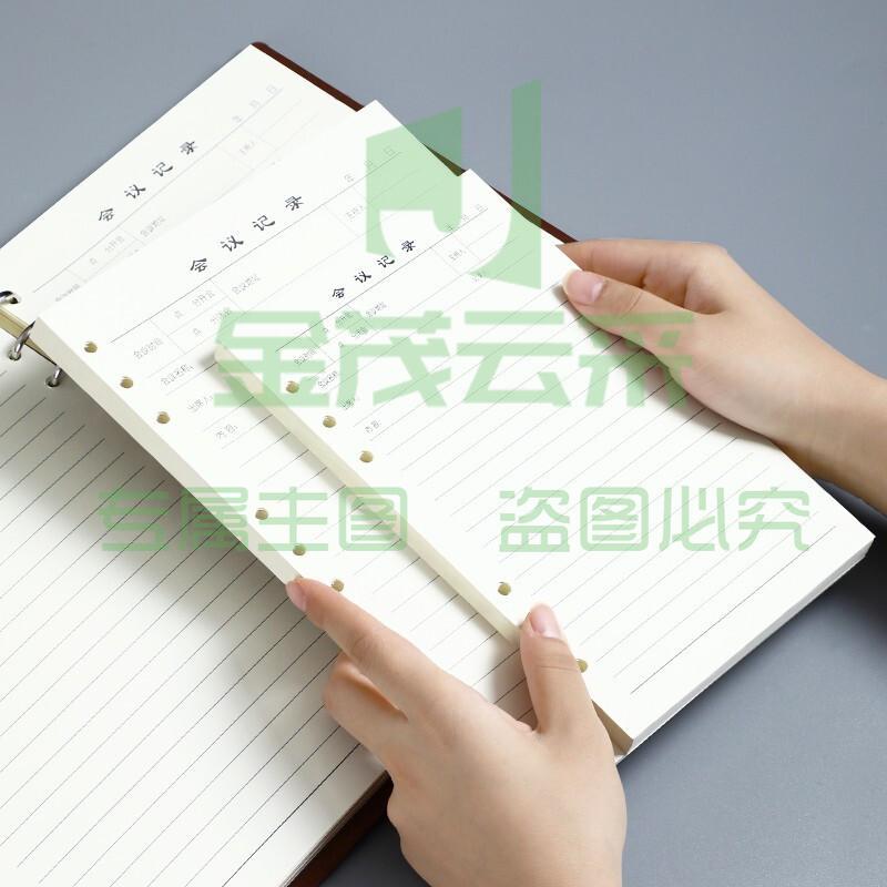活页替芯笔记本子适用6孔A5活页纸内芯 A5-会议记录内芯