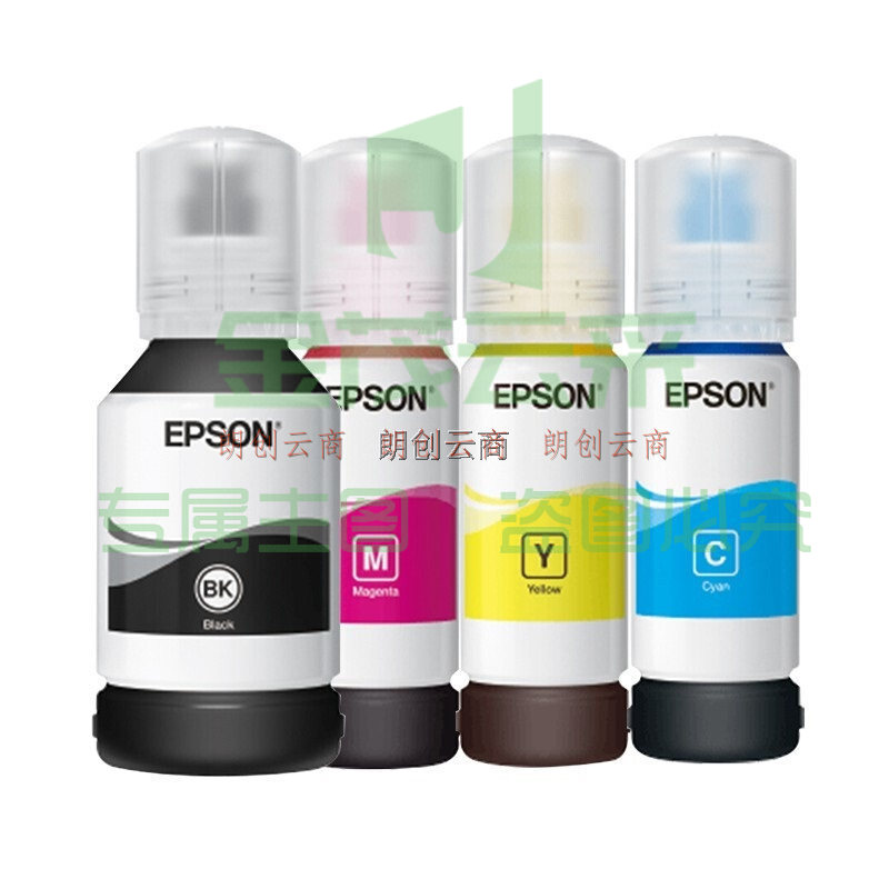 爱普生(EPSON) 002墨水T03X1 L4158 L4168 6168 L6178 L6198 4只装(1黑3彩) 自营