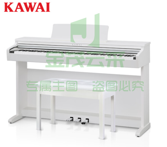 卡瓦依（KAWAI）电钢琴KDP110白 88键重锤 电子数码钢琴成人儿童初学专业家用