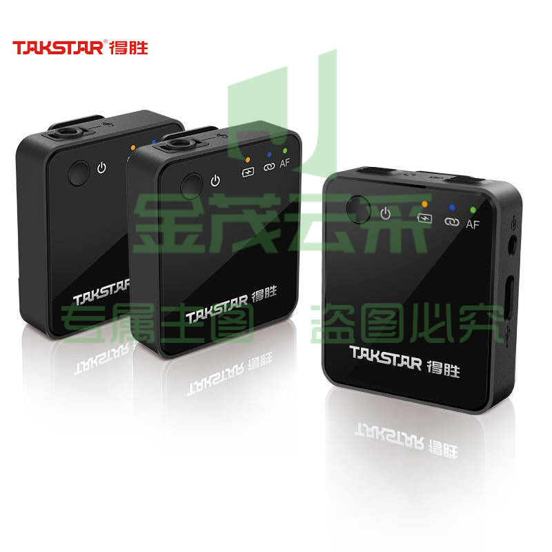 得胜(TAKSTAR) V1一拖二单反相机领夹话筒手机采访胸麦直播迷你全指向收音降噪录音无线麦克风 一拖二