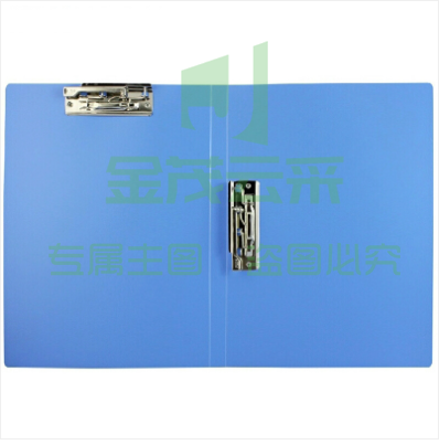 金利尚 A4文件夹单双强力夹资料夹插页试卷夹文件夹子系列 双强力夹 蓝色