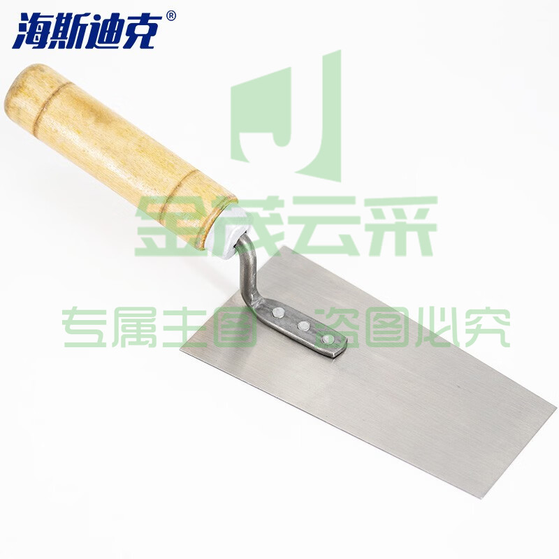 海斯迪克 gnjz-5338 木柄抹泥刀 泥工瓦工灰匙抹泥刀 泥瓦工具铲刀 小号(5个)