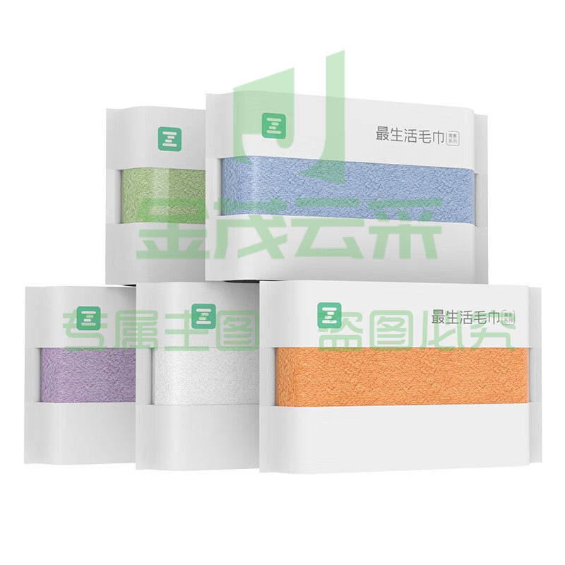 最生活(a-life)毛巾 纯棉洗脸巾新疆棉密封包装全棉强吸水易干成人家用小米毛巾 蓝色毛巾 1条装 A-1177毛巾 32*70cm 90g/条