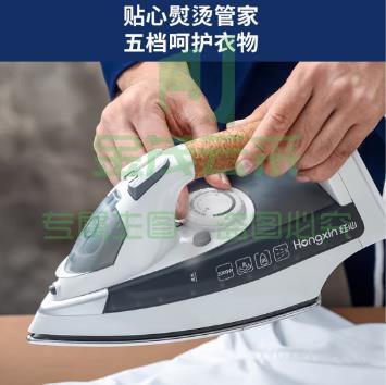 红心(RED HEART) 手持式电熨斗 家用蒸汽熨烫机 小型电烫斗熨衣服大功率熨斗烫衣RH1366