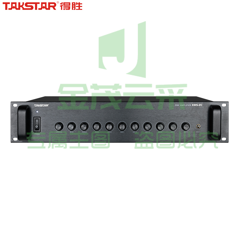 得胜(TAKSTAR)EBS-2C (2023款)前置放大器  公共广播功放前置放大器  十路输入通道音频集线器