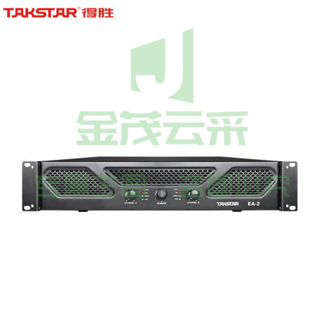 得胜(TAKSTAR)EA-2 纯后级功率放大器 220W 专业音频舞台音响演出工程定阻功放机 视频会议双通道专业功放