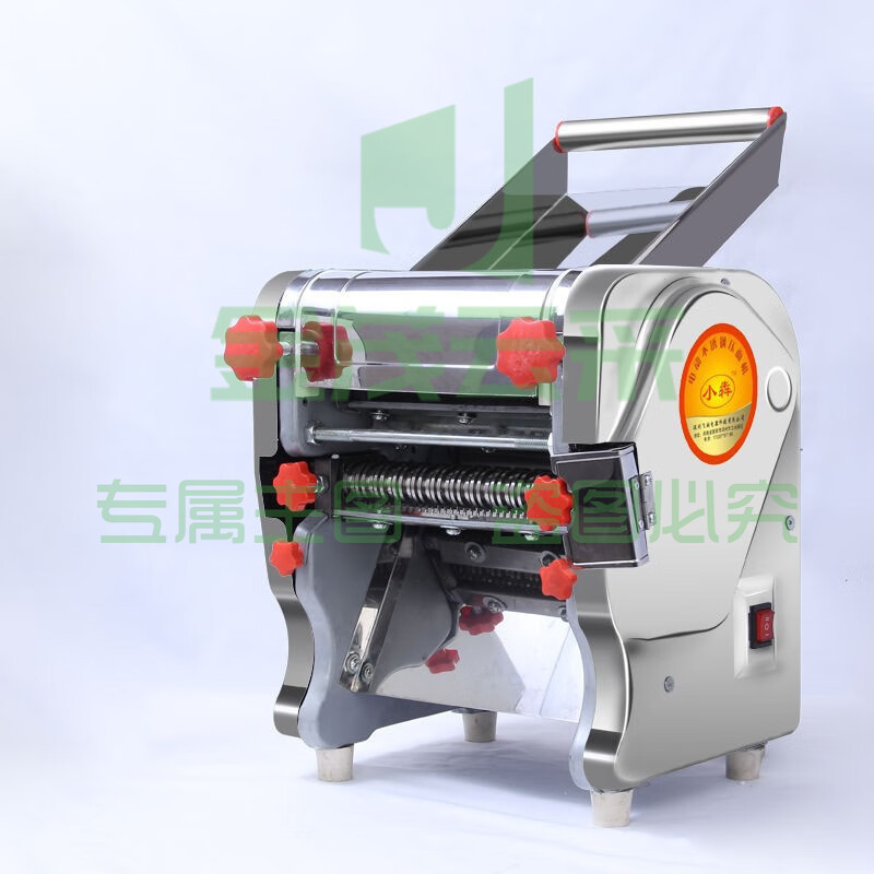 白水王 家用压面机不锈钢电动小型面条机多功能商用饺子混沌全自动 尊贵不锈钢240型750瓦纯铜电机(不锈钢面刀)
