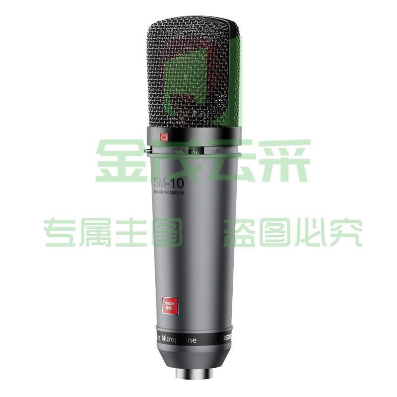 得胜(TAKSTAR)SM-10 专业录音麦克风 大合唱专业录音影视配音演出 48V话筒麦克风