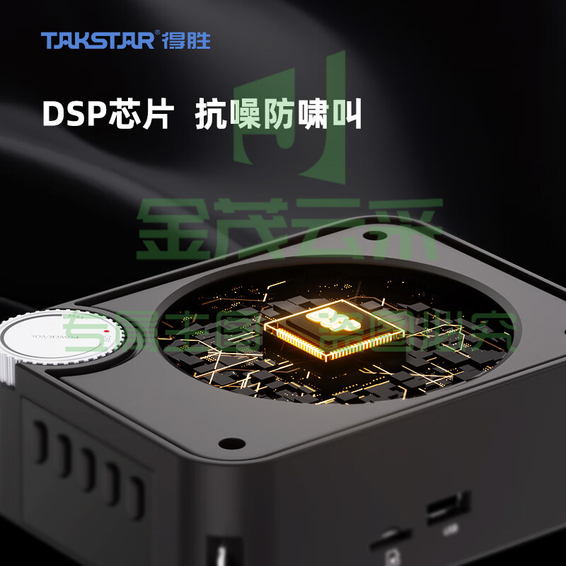 得胜(TAKSTAR)E500W无线扩音器大功率便携式小蜜蜂教学会议培训促销导游喇叭迷你小音箱双手持版
